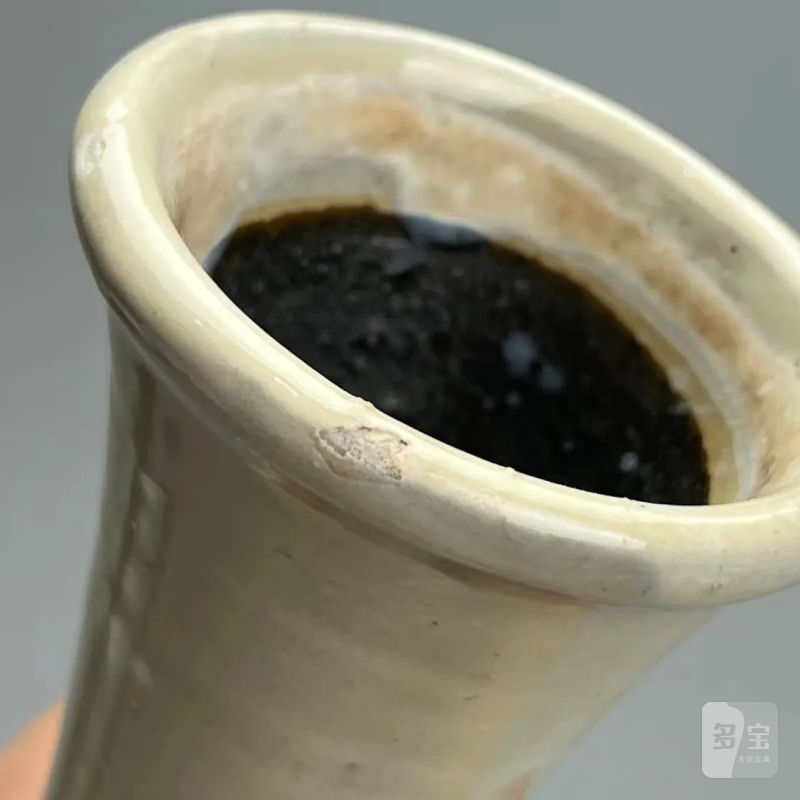 明代 白釉长颈瓶 - 图6